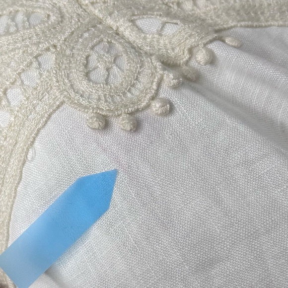 ZIMMERMANN Tiggy Embroidered Linen Puff Sleeve Mini Dress - Picture 12 of 12